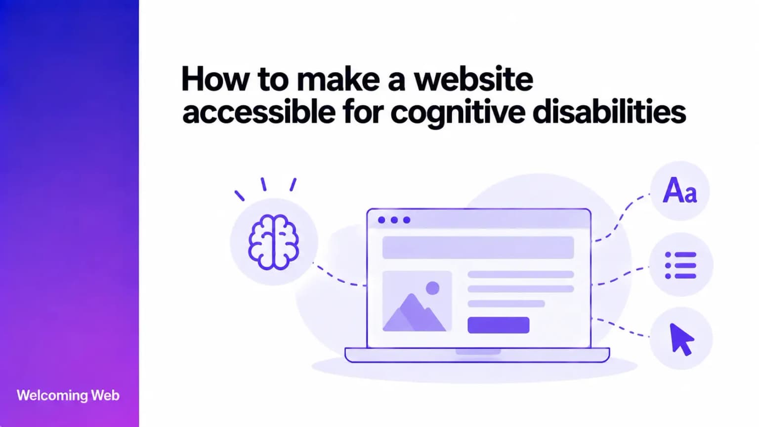 How to make a website accessible for cognitive disabilities