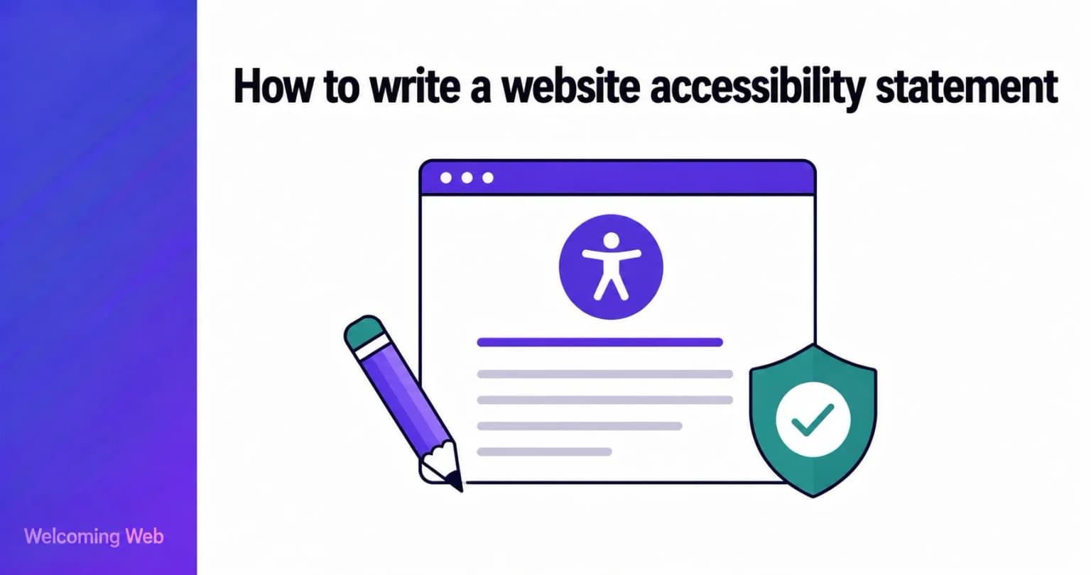 How to write a website accessibility statement