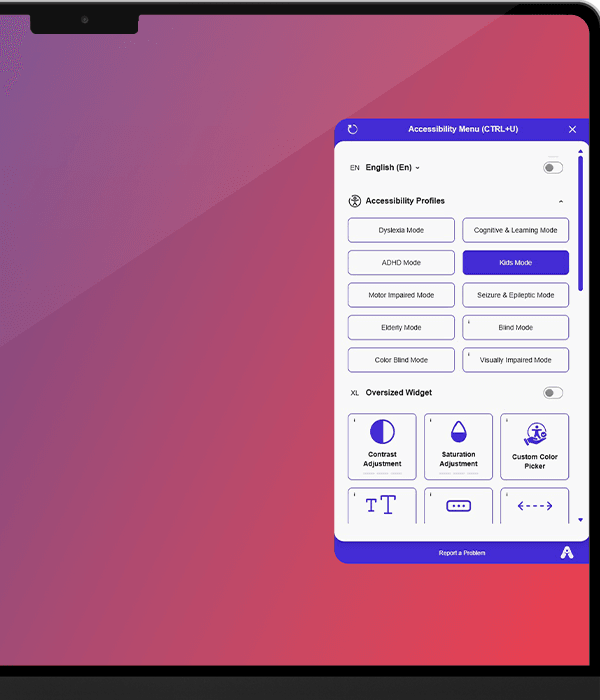 Detailed illustration of WelcomingWeb accessibility solutions and compliance monitoring dashboard