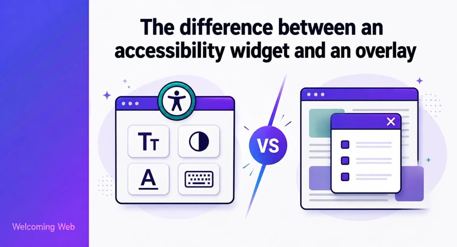 The difference between an accessibility widget and an overlay